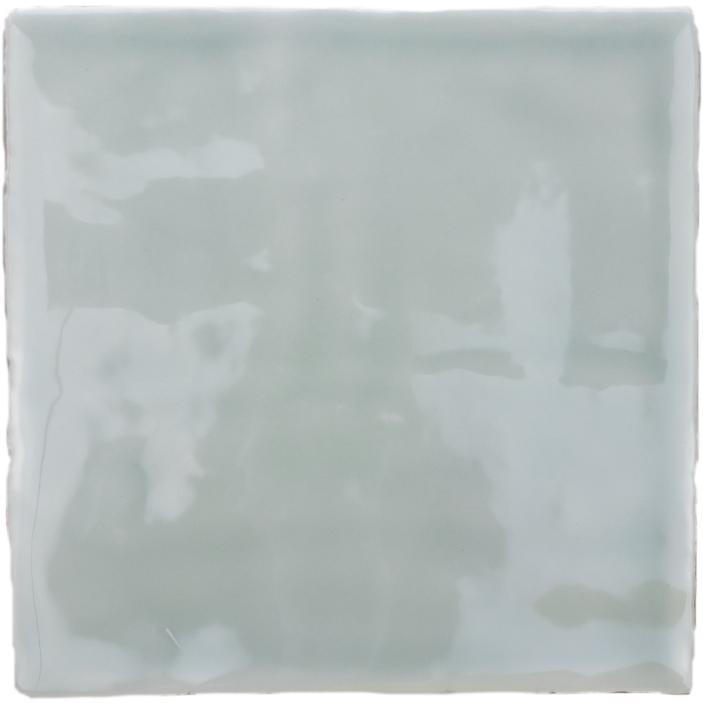 Rustic Handmade Wandtegel 13x13cm Vierkant Glossy Turqouise